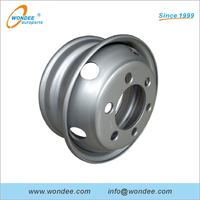Llanta de rueda de acero de tubo de 8.25x22.5 pulgadas para semirremolques y piezas de camiones de servicio pesado